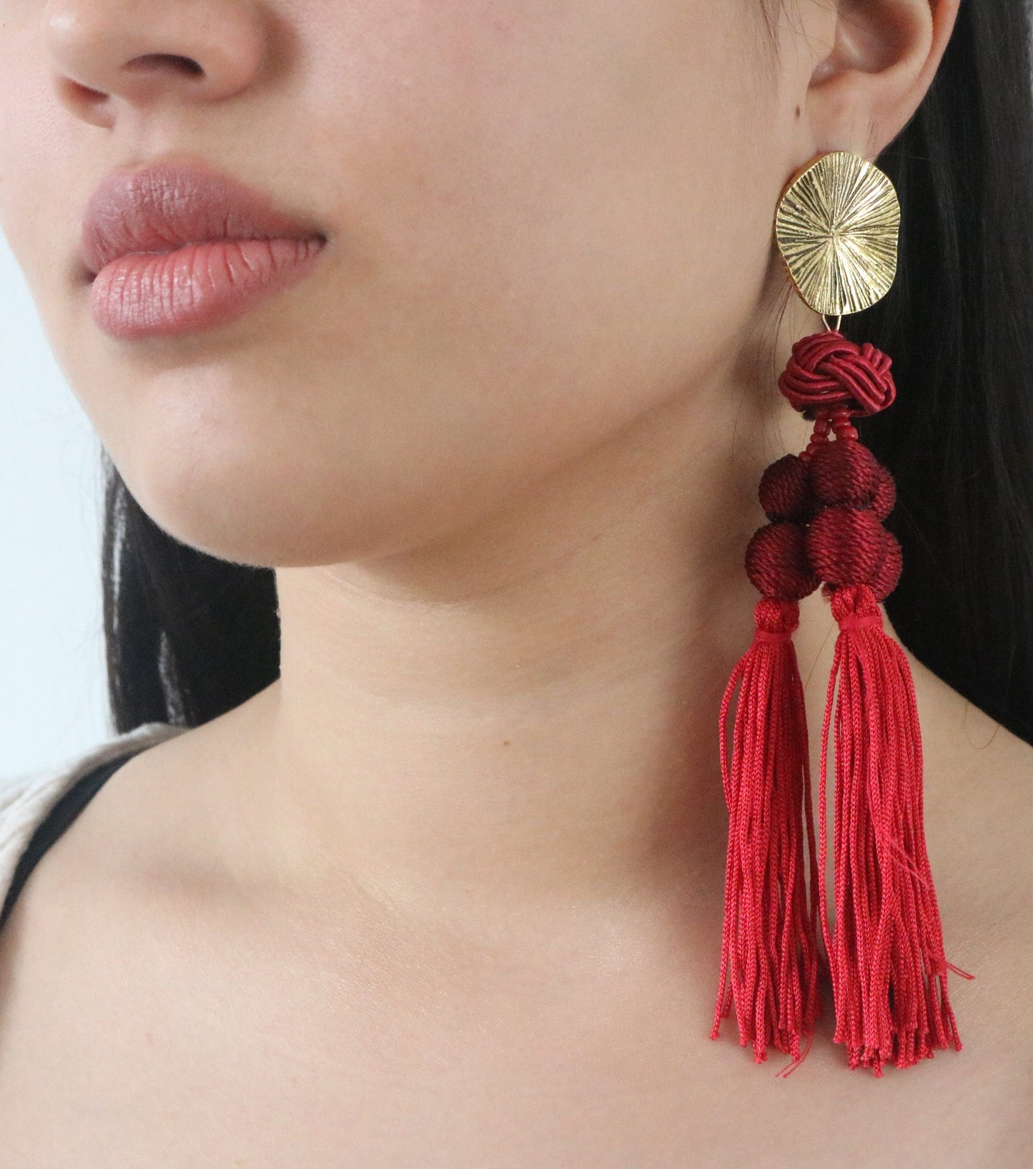 Modish Tassel Statement Earrings
