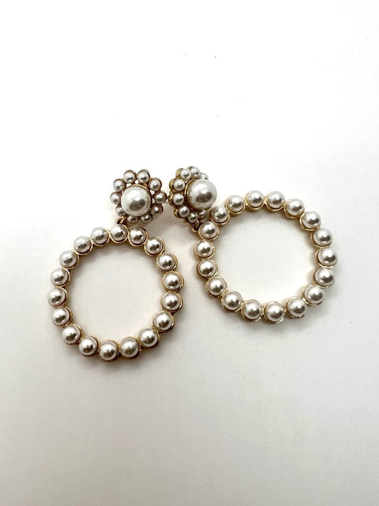 Modish Pearl Stud Hoop
