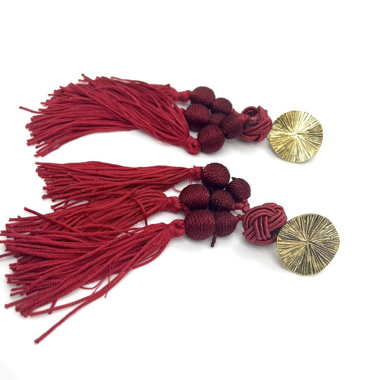 Modish Tassel Statement Earrings