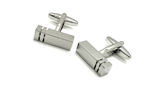 Modish Men's Silver Cufflinks