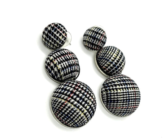 Modish Tweed Statement Necklace