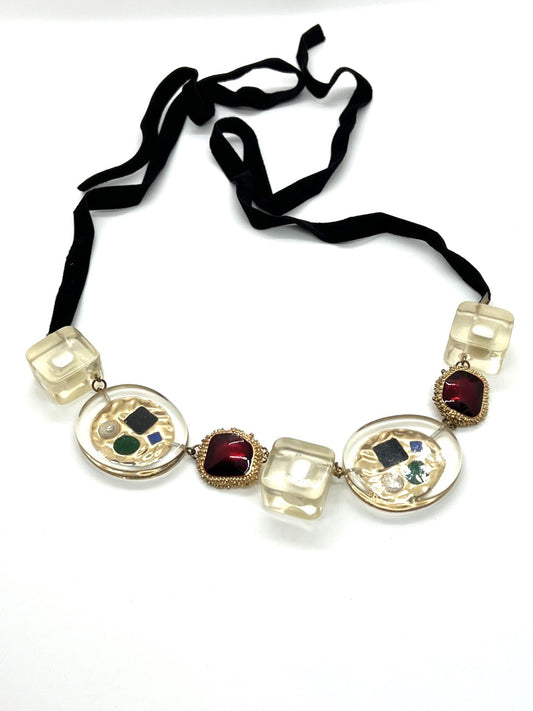 Modish Cemtrix Tye Statement Necklace