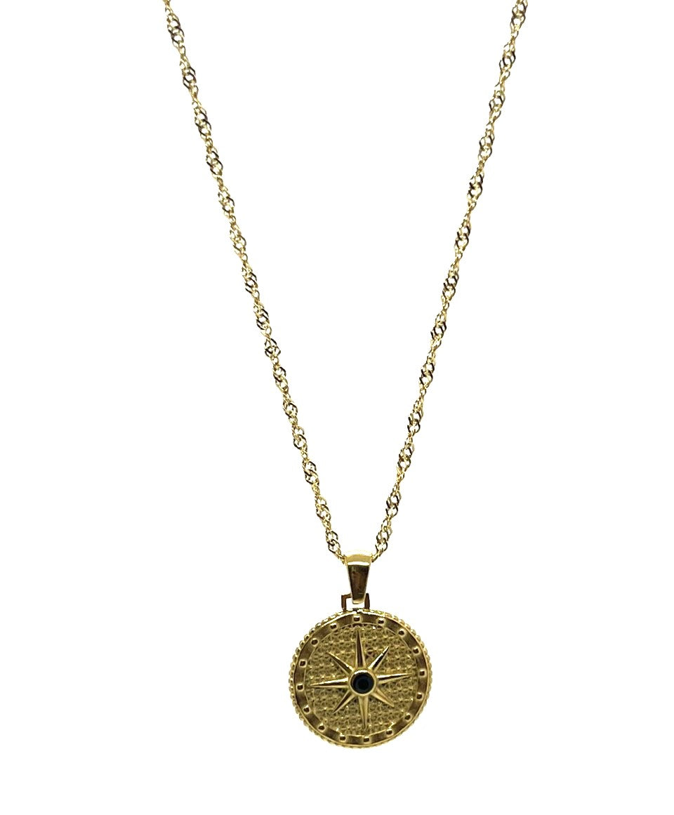 Modish 18K Gold Plated Star Pendent with Chain