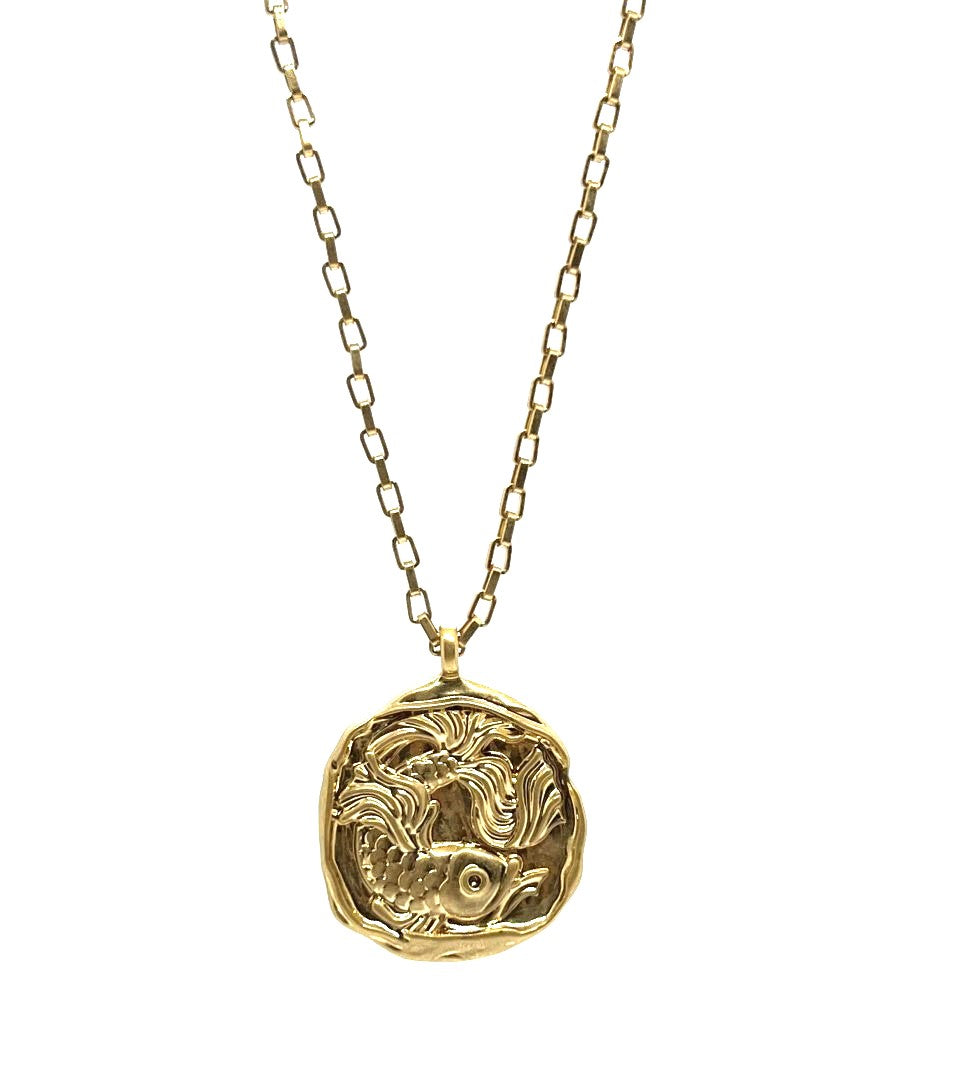 Modish Pisces Pedant and Chain