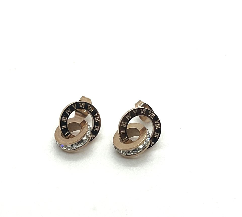 Modish Rose Gold Fara Earrings