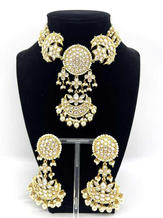 Modish Kundan Choker and Earring Set
