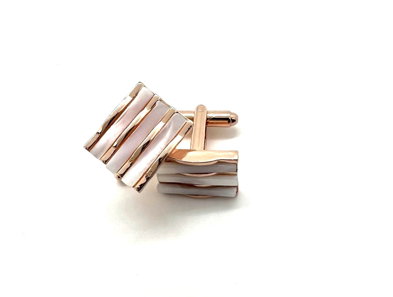 Modish Men's Rose Gold Cufflinks