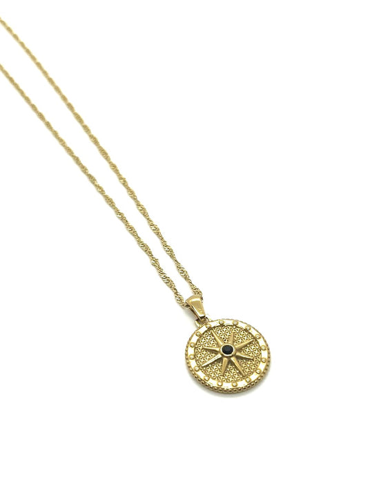 Modish 18K Gold Plated Star Pendent with Chain